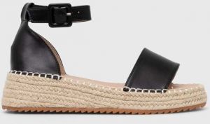 Espadrilky Answear Lab čierna farba, na platforme