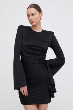 Šaty Silvian Heach čierna farba, mini, priliehavá