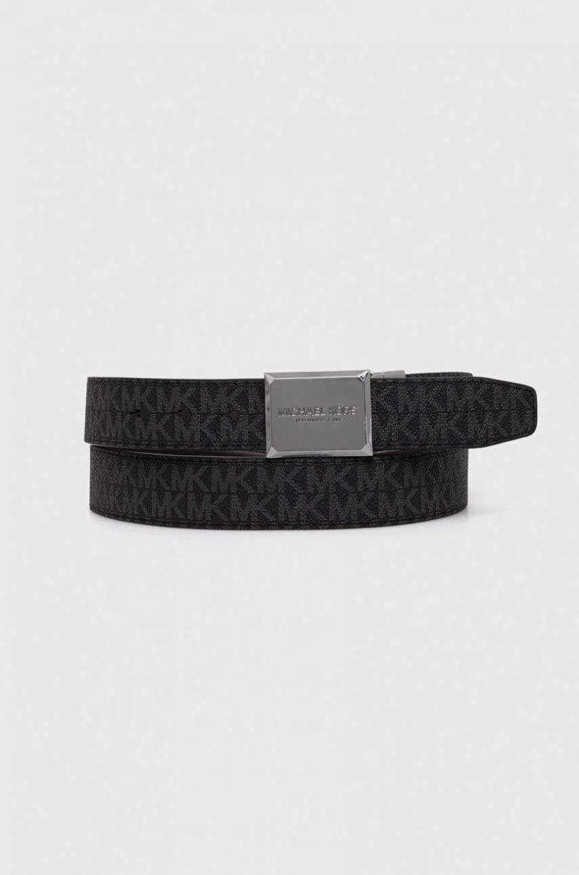 Obojstranný opasok Michael Kors pánsky, čierna farba