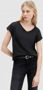 Bavlnené tričko AllSaints Anna dámske, čierna farba