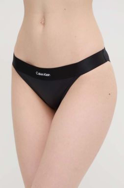 Plavkové nohavičky Calvin Klein čierna farba