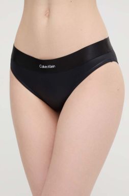 Plavkové nohavičky Calvin Klein čierna farba