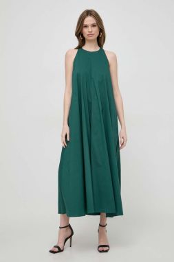 Šaty Liviana Conti zelená farba, maxi, áčkový strih