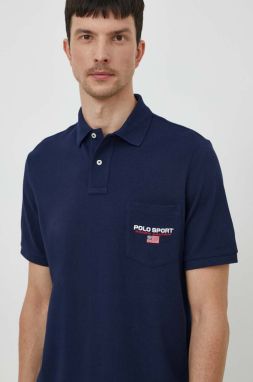 Bavlnené polo tričko Polo Ralph Lauren s nášivkou