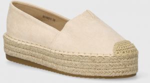 Espadrilky Answear Lab ružová farba, na platforme