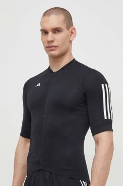Cyklistické tričko adidas Performance čierna farba, s potlačou, IR7933