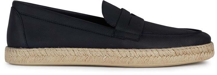 Espadrilky Geox U OSTUNI pánske, tmavomodrá farba, U36GVA 00046 C4002