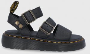Kožené sandále Dr. Martens Gryphon Quad DM25720001.Gryphon.Qu-Black, dámske, čierna farba, na platforme