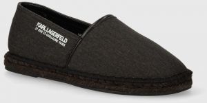 Espadrilky Karl Lagerfeld KAMINO čierna farba, KL70119