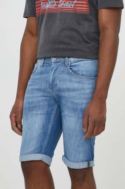 Rifľové krátke nohavice Pepe Jeans pánske