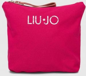 Kozmetická taška Liu Jo ružová farba