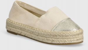 Espadrilky Answear Lab béžová farba, na platforme