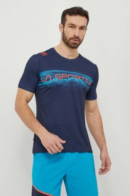 Športové tričko LA Sportiva Horizon tmavomodrá farba, s potlačou, P65643643