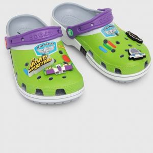 Šľapky Crocs Toy Story Buzz Classic Clog dámske, zelená farba, 209545