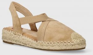 Espadrilky Answear Lab hnedá farba, na platforme