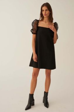 Šaty Undress Code In full Bloom Dress čierna farba, mini, rovný strih