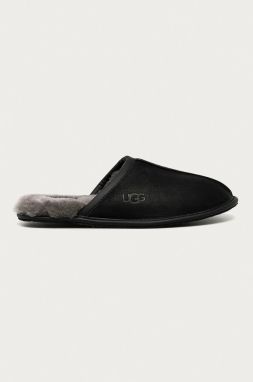 UGG - Kožené papuče Scuff Scuff 1108192.BLK