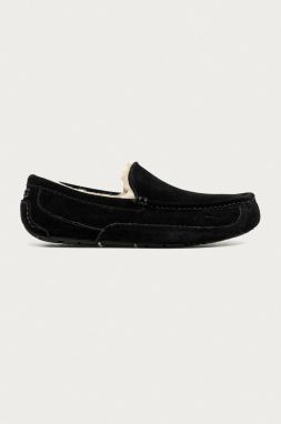 UGG - Semišové papuče Ascot Ascot 1101110.BLK