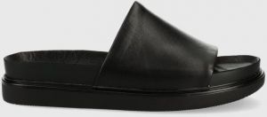 Kožené šľapky Vagabond Shoemakers Erin dámske, čierna farba, na platforme, 5332-501-20