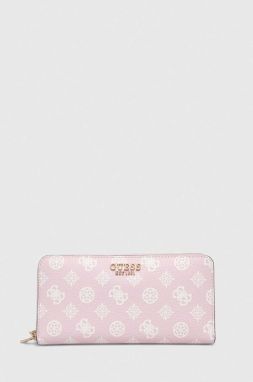 Peňaženka Guess LAUREL dámsky, ružová farba, SWPG85 00460