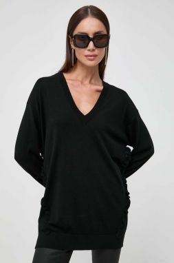 Vlnený sveter Pinko dámsky, čierna farba, tenký, 101993.A189
