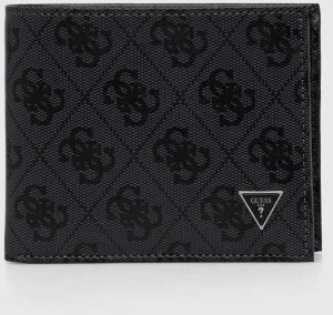 Kožená peňaženka Guess VEZZOLA pánsky, čierna farba, SMVELE LEA20