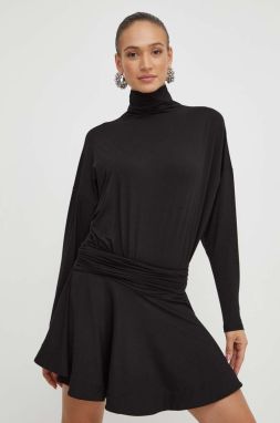 Šaty Pinko čierna farba, mini, oversize, 102193 A1DE