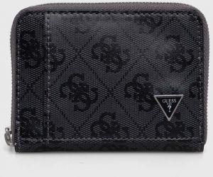 Kožená peňaženka Guess pánsky, šedá farba, SMVELE LEA86