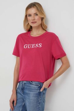 Tričko Guess DEANA dámsky, ružová farba, V4RI13 KB9I0