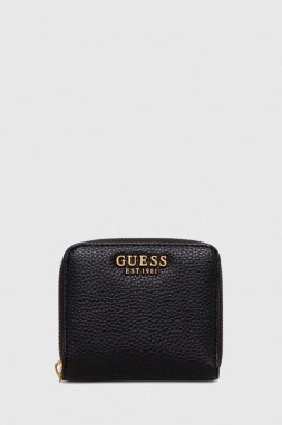 Peňaženka Guess LARYN dámsky, čierna farba, SWBA91 96370