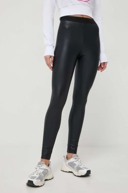 Legíny Versace Jeans Couture dámske, čierna farba, jednofarebné, 76HAC101 J0062