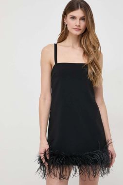 Šaty Pinko čierna farba, mini, rovný strih, 102949.A1RJ