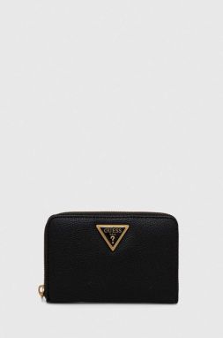 Peňaženka Guess COSETTE dámsky, čierna farba, SWVA92 22400
