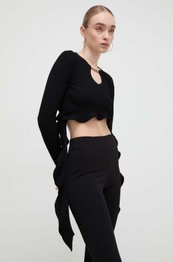 Sveter Versace Jeans Couture dámsky, čierna farba, 76HAFM01 CMN33