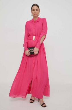 Šaty Pinko ružová farba, maxi, áčkový strih, 102965.A1JZ