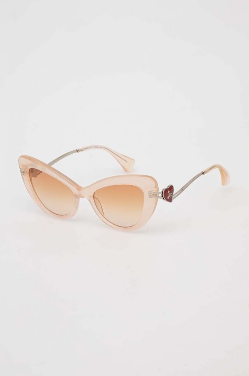 Slnečné okuliare Vivienne Westwood dámske, béžová farba, VW505848053