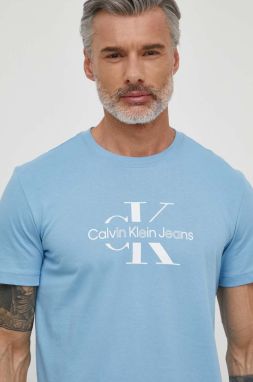 Bavlnené tričko Calvin Klein Jeans pánsky, s potlačou