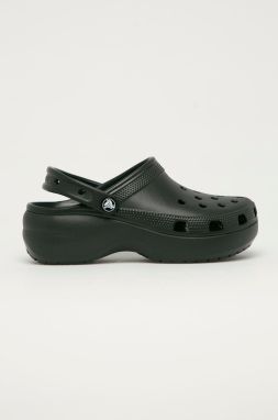 Šľapky Crocs Classic Platform Clog dámske, čierna farba, 207989