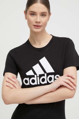 Bavlnené tričko adidas GL0722 čierna farba, GL0722