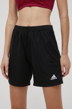 Šortky adidas Performance HH9999 dámske, čierna farba, jednofarebné, stredne vysoký pás, HH9999