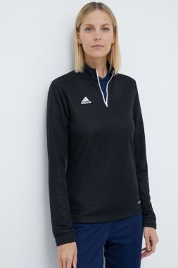 Tréningová mikina adidas Performance Entrada 22 H57541 dámska, čierna farba, jednofarebná, H57541