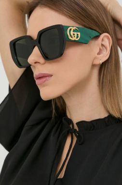 Slnečné okuliare Gucci dámske, zelená farba, GG0956S,
