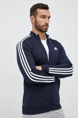 Mikina adidas pánska, tmavomodrá farba, vzorovaná, H46100