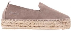 Semišové espadrilky Manebi Double Sole Espadrilles hnedá farba, na platforme, K 1.0 WH