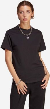 Detské bavlnené tričko adidas Originals Tee Regular čierna farba, IC1826