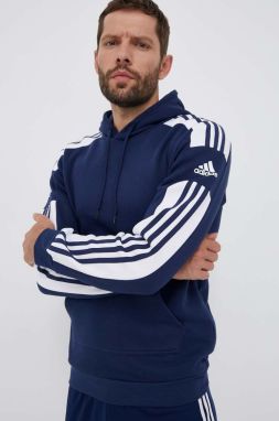 Tepláková mikina adidas Performance Squadra 21 tmavomodrá farba, s kapucňou, s nášivkou,  GT6636