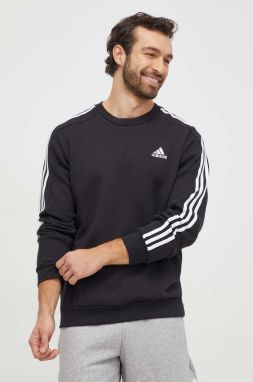 Mikina adidas pánska, čierna farba, s nášivkou, IB4027