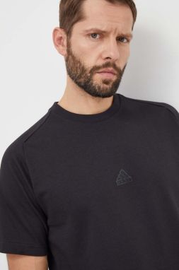 Tričko adidas Z.N.E pánske, čierna farba, jednofarebné, IR5217