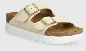 Nubukové papuče Birkenstock BIRKENSTOCK X PAPILLIO Arizona Platform Flex béžová farba, 1026924