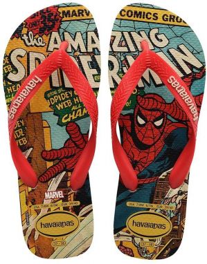 Žabky Havaianas TOP MARVEL pánske, červená farba, 4147012.8746